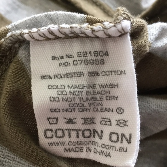 Cotton On Striped Tank Top Large Brown & Gray - Picture 8 of 8